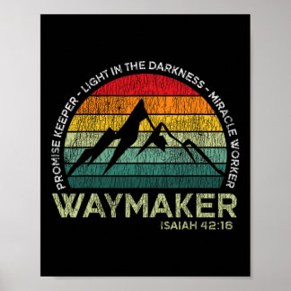 Affiche Waymaker Promesse Keeper Miracle Worker Christian