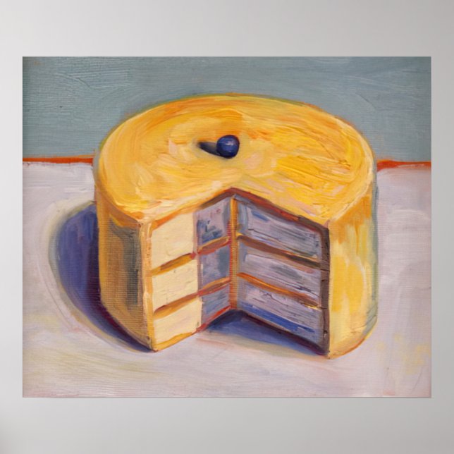 Affiche wayne thiebaud - gâteau au citron 1964 (Devant)