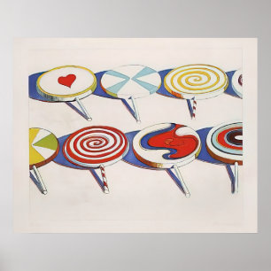Affiche wayne thiebaud - gros suçoirs 1971