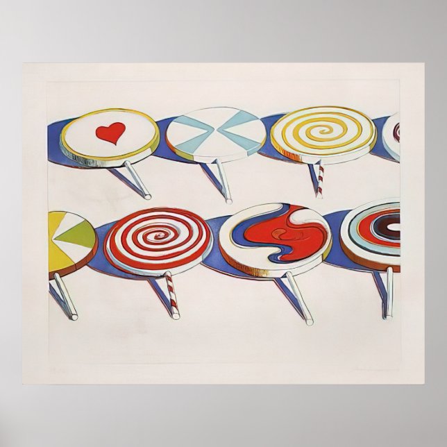 Affiche wayne thiebaud - gros suçoirs 1971 (Devant)