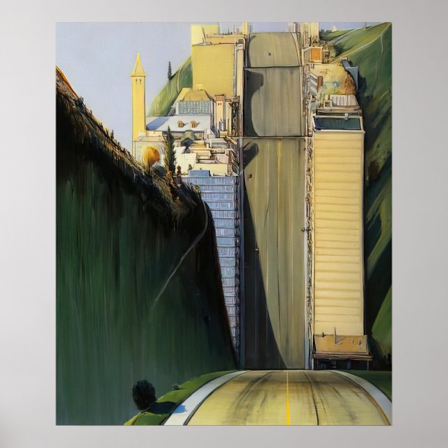 Affiche wayne thiebaud - park place 1993 (Devant)