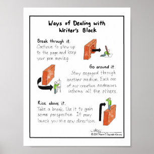 Affiche Ways of Dealing with Writer’s Block Print
