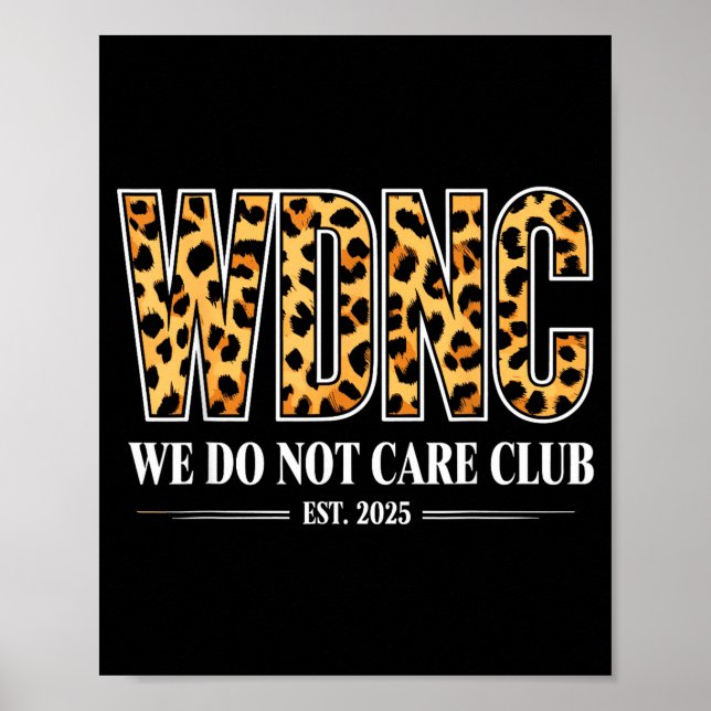Affiche Wdnc - Club On S'en Fiche (Devant)
