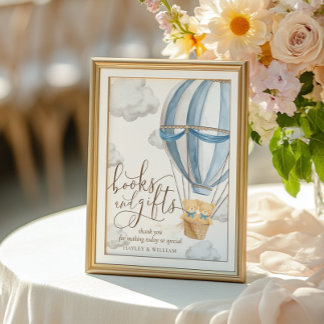 Affiche We Can Bearly Wait Books and Gifts Baby Shower