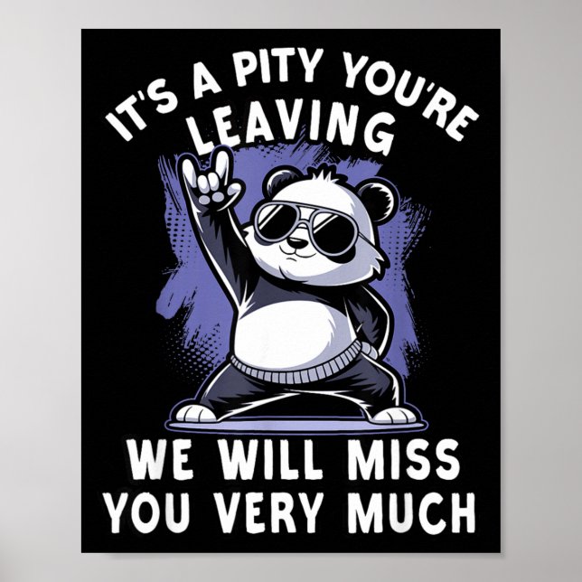 Affiche We`ll Miss You Farewell Coworker, Office Sendoff & (Devant)