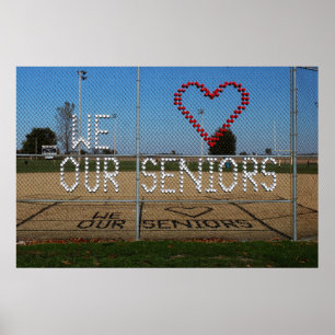 Affiche We Love Our Seniors color photo