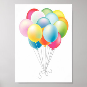 Affiche Wedding Balloons Bunch