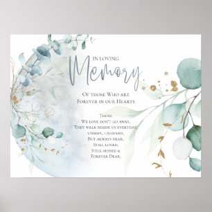 Affiche Wedding Dusty Blue Over the Moon in Love