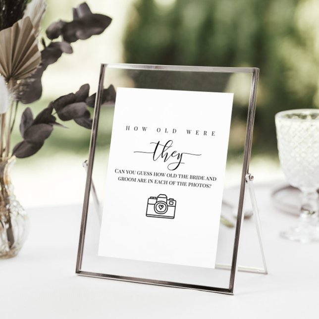 Affiche Wedding shower personnalisé "Quel âge ont-ils" (Créateur téléchargé)