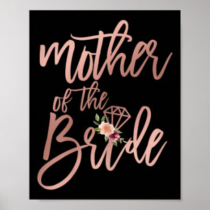 Affiche Wedding shower Pour Maman De Mariée Mère Du Br