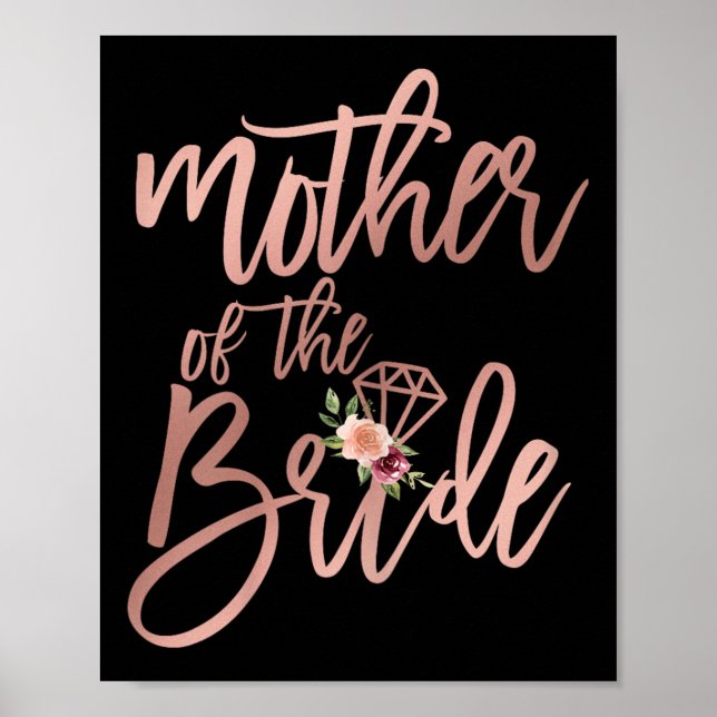 Affiche Wedding shower Pour Maman De Mariée Mère Du Br (Devant)