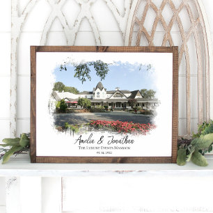 Affiche Wedding Venue Photo Mask Bride Groom Couple