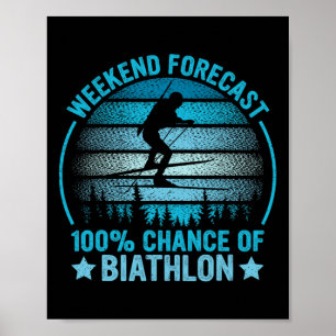 Affiche Week-end de sports d'hiver Prévision 100% Chance B