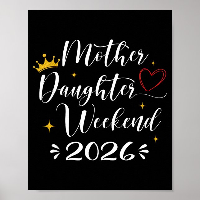 Affiche Week-end mère fille 2026 voyage de filles tenue as (Devant)