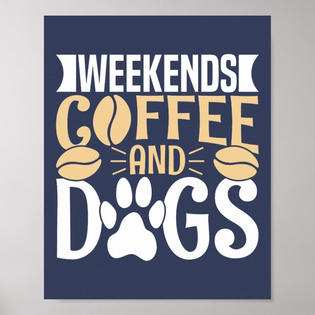 Affiche Week-ends Café et Chiens (Devant)