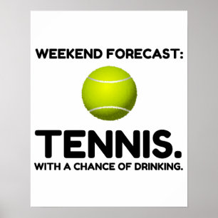 AFFICHE WEEKEND FORECAST TENNIS