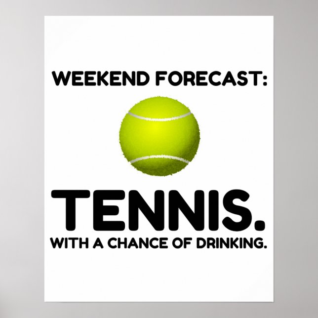 AFFICHE WEEKEND FORECAST TENNIS (Devant)