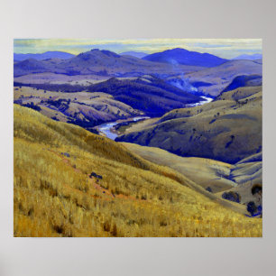 Affiche Weetangera Canberra Australie Elioth Gruner1937