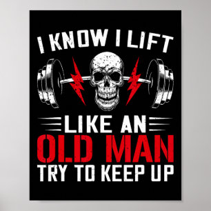 Affiche Weighlifter Amusant Je Sais Que Je Souleve Comme U