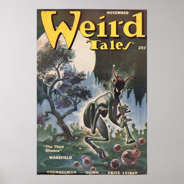 Affiche Weird Tales Jazz Satyr (Devant)
