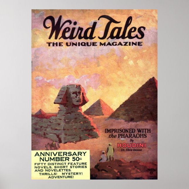 Affiche Weird Tales Magazine MAI 1924 (Devant)