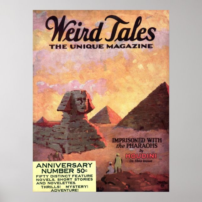 Affiche Weird Tales Magazine MAI 1924 (Devant)