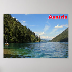 Affiche Weissensee, Autriche