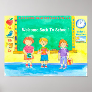 Affiche Welcome Back To School Classroom