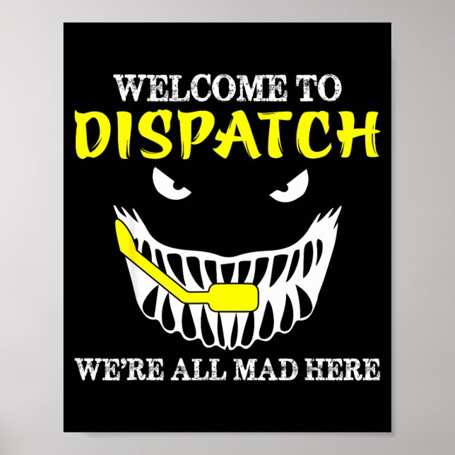 Affiche Welcome To Dispatch Funny 911 Dispatch Halloween S (Devant)