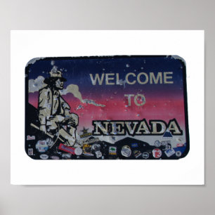 Affiche Welcome to Nevada Notebook Postcard