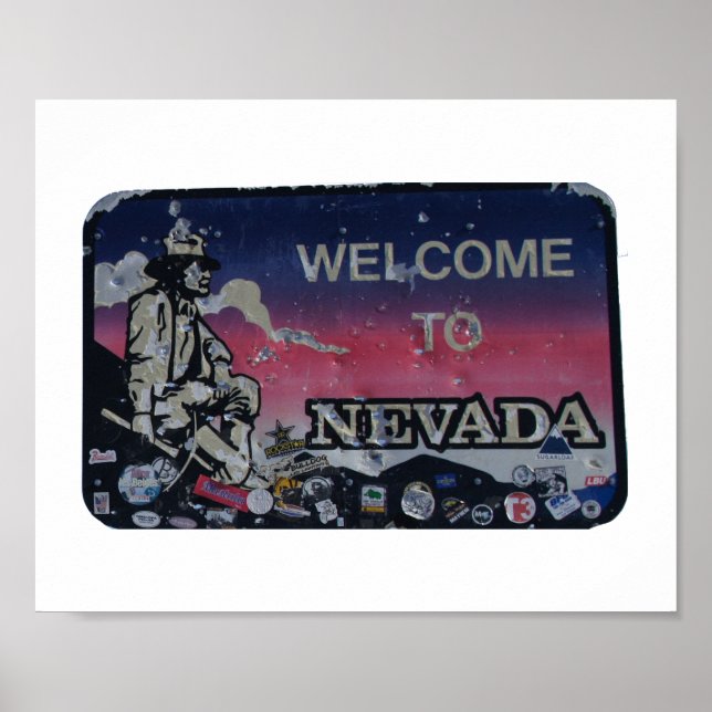 Affiche Welcome to Nevada Notebook Postcard (Devant)