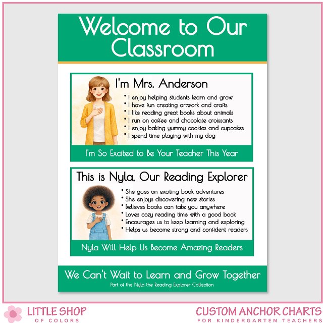 Affiche Welcome to Our Classroom Teacher Anchor Chart (Créateur téléchargé)