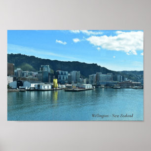 Affiche Wellington - New Zealand City Skyline
