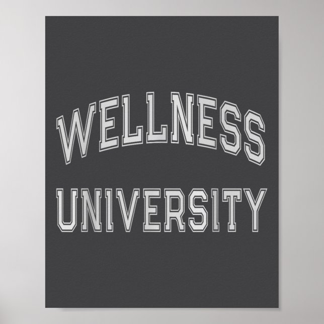 Affiche Wellness University Squad Fitness Coach Gym Health (Devant)