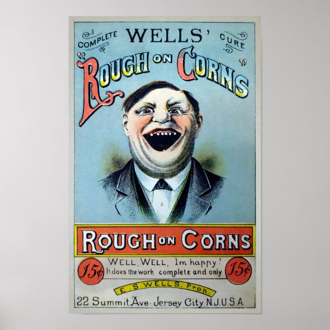 Affiche Wells Rough sur Corns Publicité (Devant)