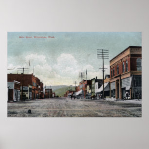 Affiche Wenatchee, WashingtonView de Main Street