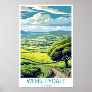 Affiche Wensleydale Yorkshire Angleterre cadeaux