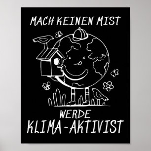 Affiche Werde Klimaaktivist Climat Réchauffement climatiqu