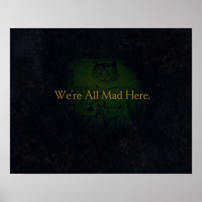 Affiche We're All Mad Here (Devant)