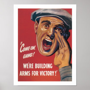 Affiche We're Building Arms for Victory