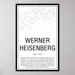 Affiche Werner Heisenberg