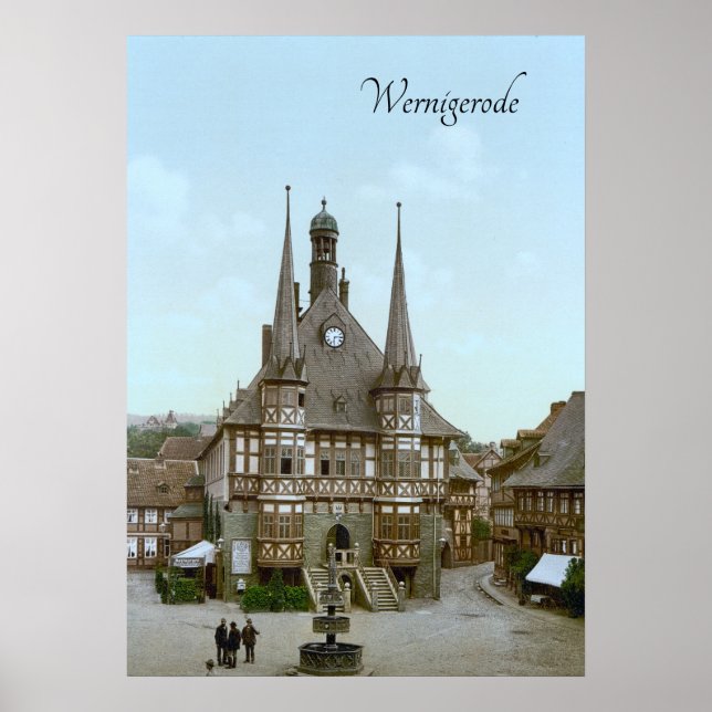 Affiche Wernigerode (Allemagne) (vers 1900) (Devant)