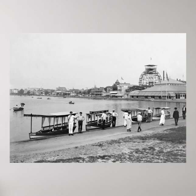 Affiche Wesley Lake, Asbury Park : 1901 (Devant)