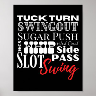 Affiche West Coast Swing Dance Wc Dansances Termes Danseus