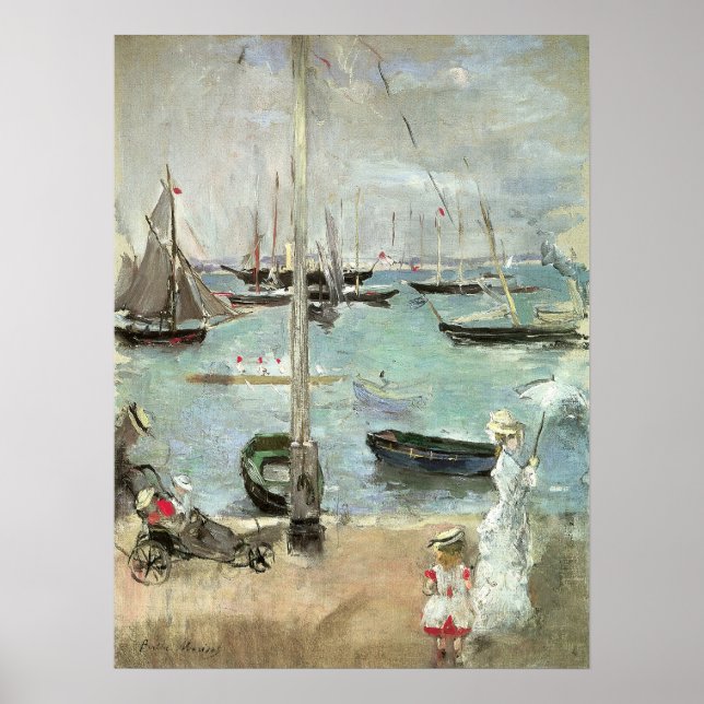 Affiche West Cowes, île de Wight par Berthe Morisot (Devant)