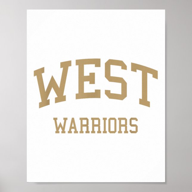 Affiche West High School A Torrance Ca Retro Sports (Devant)