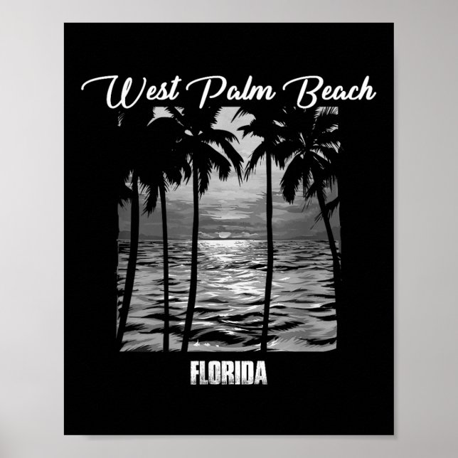 Affiche West Palm Beach Souvenir - Florida Reminder _1 (Devant)
