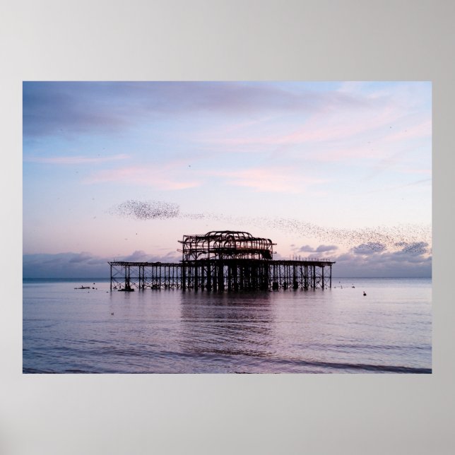 Affiche West Pier, Brighton & Hove, Angleterre (Devant)