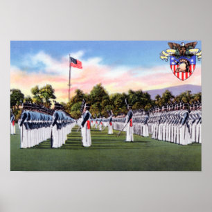 Affiche West Point New York Dress Parade Académie militair