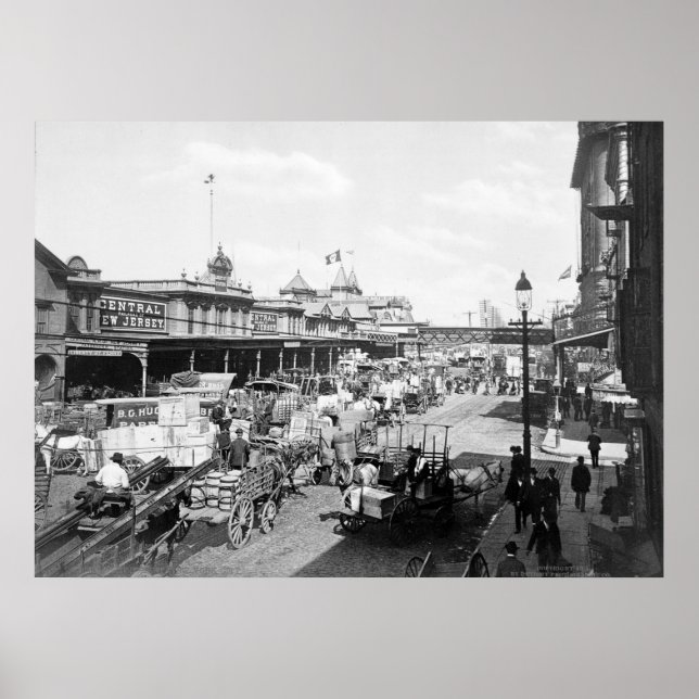 Affiche West Street, New York City : 1901 (Devant)